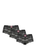 Sienna Boxer 3-Pack Hipsters Undertøj Black Hunkemöller