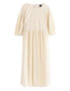 Dress Wilda Knælang Kjole Cream Lindex