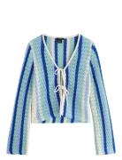 Cardigan Celine Tops Knitwear Cardigans Blue Lindex