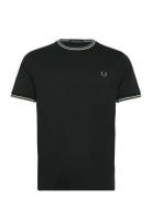 Twin Tipped T-Shirt Designers T-Kortærmet Skjorte Black Fred Perry