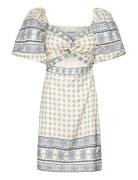 June Dress Kort Kjole White Malina