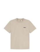 Wbbaine Kind Tee Tops T-Kortærmet Skjorte Beige Woodbird