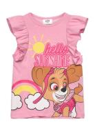 Tshirt Tops T-shirts Sleeveless Pink Paw Patrol