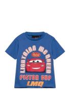 Tshirt Tops T-Kortærmet Skjorte Blue Biler