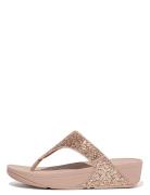Lulu Glitter Toe-Thongs Flade Sandaler Pink FitFlop