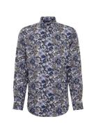 New Kent Ot Tops Shirts Linen Shirts Blue Seidensticker