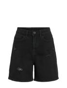 Vijaf Hw Destroy Denim Shorts Bottoms Shorts Denim Shorts Black Vila