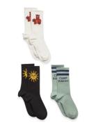 Camp Rodini 3-Pack Socks Socks & Tights Socks White Mini Rodini
