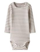 Nbnbani Ls Body Noos Bodies Long-sleeved Cream Name It