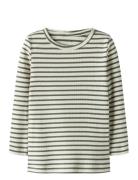Nmnbani Ls Xsl Top Noos Tops T-shirts Long-sleeved T-Skjorte Brown Nam...