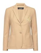 Bullion Jacquard Blazer Blazers Single Breasted Blazers Beige Lauren R...
