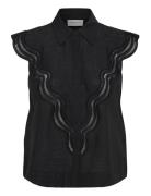Cmcole-Shirt Tops Shirts Short-sleeved Black Copenhagen Muse