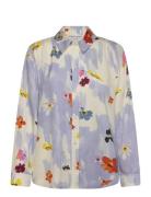 2263 Dry Viscose, Long Sleeve Shirt Tops Shirts Long-sleeved Blue STIN...