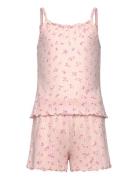 Pyjama Set Pointelle Singlet A Pyjamassæt Pink Lindex