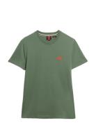 Essential Logo Emb Tee Tops T-Kortærmet Skjorte Green Superdry