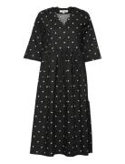 Sassi Midi Dress Knælang Kjole Black A-View