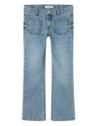 Nkfpolly Skinny Boot Jeans 7563-Qt K Bottoms Jeans Bootcut Jeans Blue ...