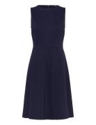 Ponte Sleeveless Dress Kort Kjole Navy Lauren Ralph Lauren