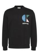 Ls Eu 350Terry Ck Bauhaus Logo C Tops Sweatshirts & Hoodies Sweatshirt...