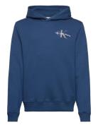 Small Monogram Hoodie Tops Sweatshirts & Hoodies Hoodies Blue Calvin K...