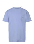 Cotton Jersey Pocket Tee Tops T-Kortærmet Skjorte White Ralph Lauren K...