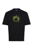 Nugix Tops T-Kortærmet Skjorte Black HUGO BLUE
