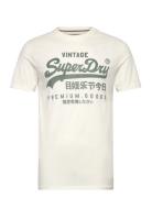 Vl Classic Tee Tops T-Kortærmet Skjorte White Superdry