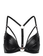 Faye Pp Push Lingerie Bras & Tops Push Up Bras Black Hunkemöller