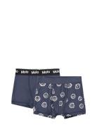 Justin 2-Pack Night & Underwear Underwear Underpants Navy Molo