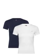 Tjw 2Pack C-Neck Tee Tops T-shirts & Tops Short-sleeved White Tommy Je...