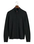 Extrafine Merino Wool Zip Cardigan Tops Knitwear Full Zip Jumpers Blac...