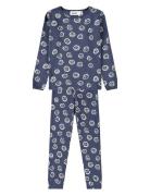 Lue Pyjamassæt Navy Molo