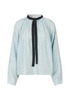 Paisley Shirt Tops Shirts Long-sleeved Blue Nué Notes