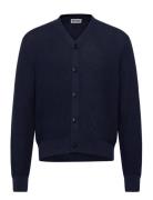 Regular Fit Button-Up Cardigan Tops Knitwear Cardigans Navy Weekday