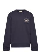 Graphic C-Neck Sweat Tops Sweatshirts & Hoodies Sweatshirts Blue GANT