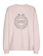 Heavy Sweat Crewneck Tops Sweatshirts & Hoodies Sweatshirts Pink ROTAT...