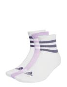 3S C Spw Mid 3P Sport Socks Regular Socks White Adidas Performance