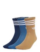 3S Crew S 3P Sport Sport Clothing Sport Socks Blue Adidas Originals
