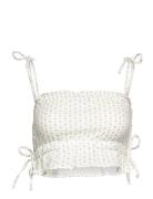 Gauze Homewear Top Tops Crop Tops Sleeveless Crop Tops White Gina Tric...