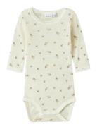 Nbfwang Wool Needle Ls Body Noos Bodies Long-sleeved Cream Name It