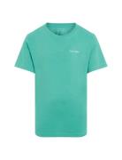 Chest Inst.logo Ss T-Shirt Tops T-Kortærmet Skjorte Green Calvin Klein