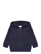 Fleece Full-Zip Hoodie Tops Sweatshirts & Hoodies Hoodies Navy Ralph L...