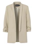 Pcbosella 3/4 Blazer Noos Bc Blazers Single Breasted Blazers Beige Pie...