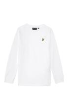 Plain Ls T-Shirt Tops Sweatshirts & Hoodies Sweatshirts White Lyle & S...