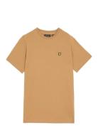Plain T-Shirt Tops T-Kortærmet Skjorte Beige Lyle & Scott