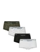 Pclogo Lady 4 Pack Aop/Solid Noos Bc Trusser, Tanga Briefs Multi/patte...