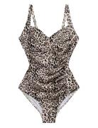 Leopard Potenza Swimsuit Badedragt Badetøj Brown Panos Emporio