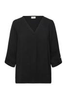 Jdydivya Life 3/4 Top Wvn Noos Blouses Short-sleeved Black JDY