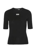 Short Sleeve T-Shirt Tops T-shirts & Tops Short-sleeved Black ROTATE B...
