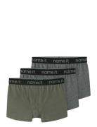 Nkmboxer 3P Noos Night & Underwear Underwear Underpants Grey Name It